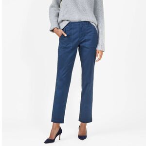 Outerknown Emory Stretch Utility Chino Pants Navy Women’s 4 NEW Organic Cotton